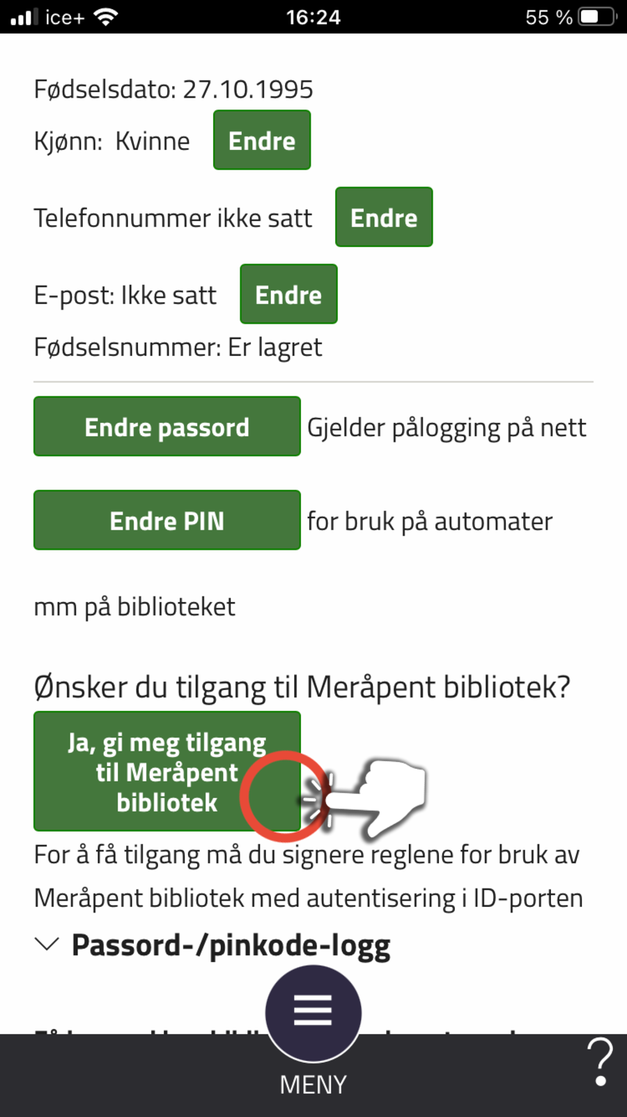 Innlogging MerÅpent 6